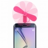 VENTILATEUR UNIVERSEL ROSE FLUO COMPATIBLE MICRO USB ET APPLE 5/5S/5C/SE/6/6S/6+/6S+