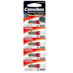 PILES ALCALINE 12 VOLT 23 A POUR TELECOMMANDE  PAR 5 PIECES