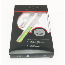 Cigarette électronique rechargeable STAR-GET E-MINI  verte sous boite blister 