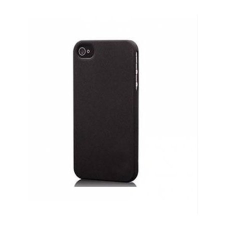 COQUE ARRIERE RIGIDE STAX TOUCHE GRANULE NOIR POUR IPHONE 5/5S/SE SOUS BOITE BLISTER