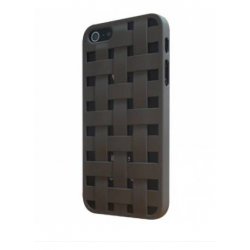 COQUE ARRIERE RIGIDE STAX TRESSE GRISE POUR IPHONE 5/5S/SE SOUS BOITE BLISTER