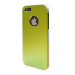 COQUE ARRIERE RIGIDE STAX METALIQUE VERTE POUR IPHONE 5/5S/SE SOUS BOITE BLISTER