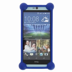 BUMPER  SILICONE UNIVERSEL BLEU  POUR SMARTPHONE