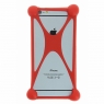 BUMPER  SILICONE UNIVERSEL ROUGE POUR SMARTPHONE