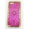 COQUE ARRIERE IPHONE 7 SILICONE STRASS ROSE