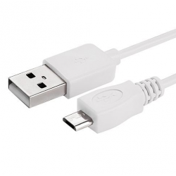 CABLE USB MICRO USB BLANC EN VRAC COMPATIBLE SAMSUNG