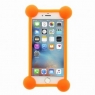 BUMPER SILICONE ANTI CHOC UNIVERSEL ORANGE POUR SMARTPHONE SOUS SACHET