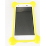 BUMPER SILICONE ANTI CHOC UNIVERSEL JAUNE POUR SMARTPHONE SOUS SACHET