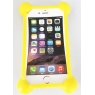 BUMPER SILICONE ANTI CHOC UNIVERSEL JAUNE POUR SMARTPHONE SOUS SACHET