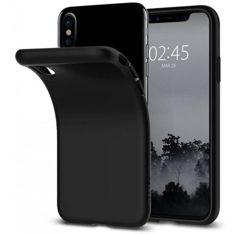 COQUE IPHONE X GEL SILICONE SOUPLE NOIRE