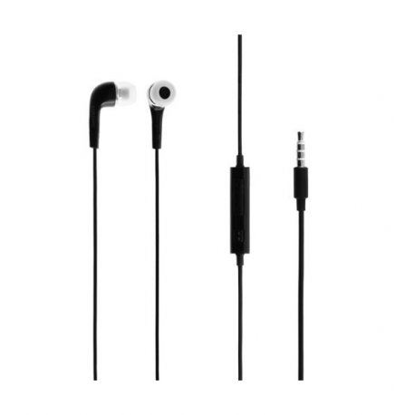 KIT PIETON UNIVERSEL INTRA AURICULAIRE JACK 3,5 MM AVEC MICRO ET TELECOMMANDE NOIR VRAC