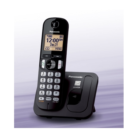 TELEPHONE SANS FIL PANASONIC KX-TGC210 MAINS LIBRES NOIR