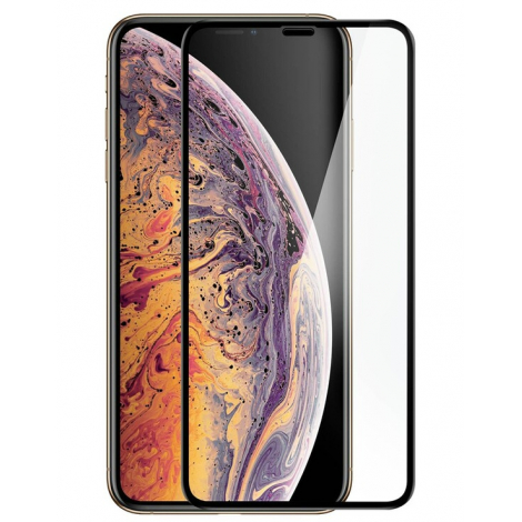 FILM IPHONE XS MAX VERRE TREMPE 9 H BORDS NOIRS