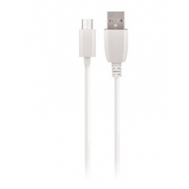 CABLE USB MICRO USB  MAXLIFE  CHARGE RAPIDE 2A 1 M BLANC SOUS BLISTER