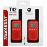 TALKIE-WALKIE MOTOROLA TALKABOUT T42 GO LIVE ROUGE