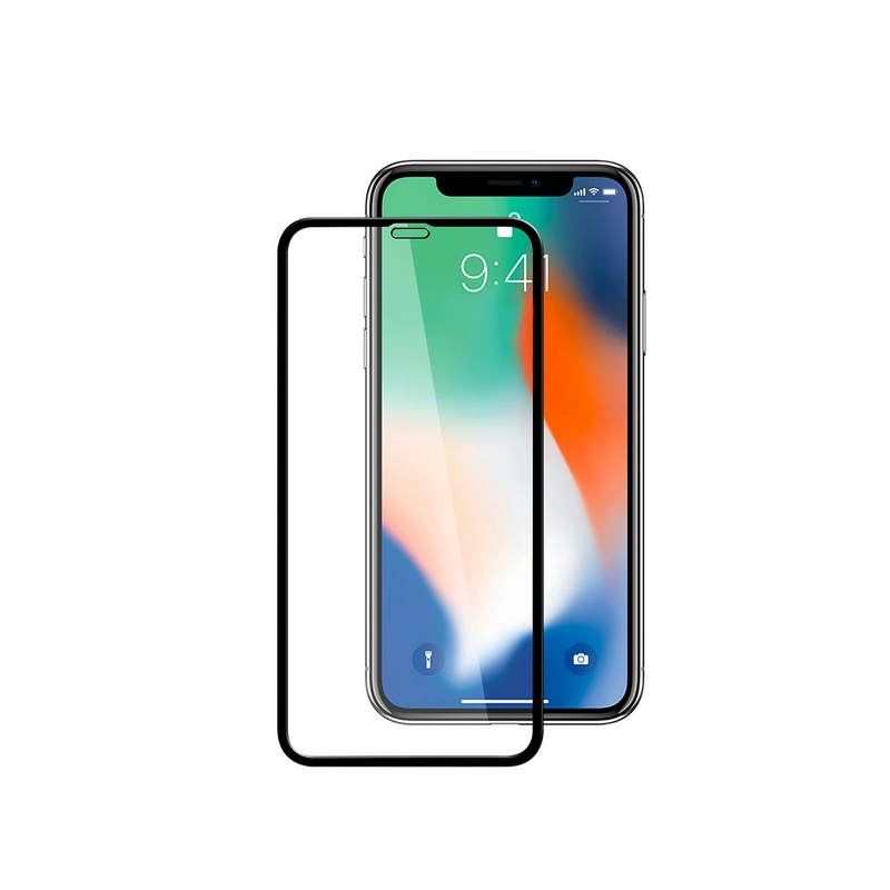 FILM IPHONE 11 VERRE TREMPE 5D INCURVE BORDS NOIRS SOUS BLISTER