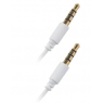 CABLE AUDIO JACK JACK 3,5 MM BLANC SOUS BOITE BLISTER