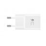 CHARGEUR SECTEUR USB RAPIDE 15 W SAMSUNG + CABLE USB TYPE-C 1,5 M 2A BLANC