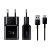 CHARGEUR SECTEUR USB RAPIDE 15 W SAMSUNG + CABLE USB TYPE-C 1,5 M 2A NOIR