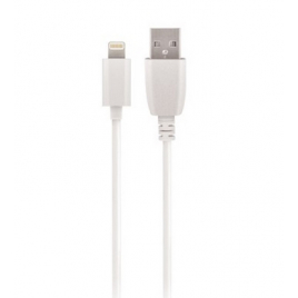 CABLE USB LIGHTNING MAXLIFE CHARGE & DATA 1A BLANC