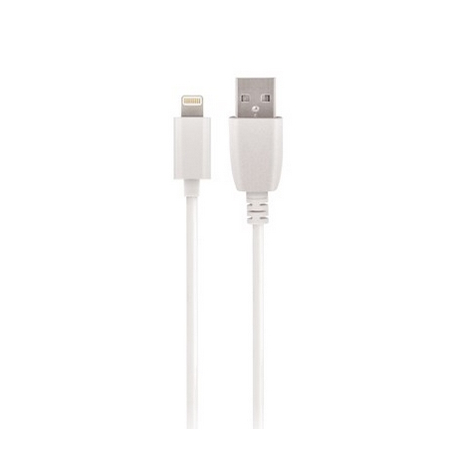 CABLE USB LIGHTNING MAXLIFE CHARGE & DATA 1A BLANC