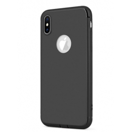 COQUE SILICONE IPHONE 11 PRO SOFT TOUCH  AVEC ROND NOIR SOUS BLISTER