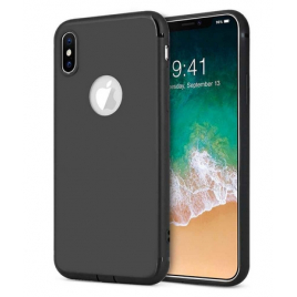 COQUE SILICONE IPHONE 11 PRO SOFT TOUCH  AVEC ROND NOIR SOUS BLISTER