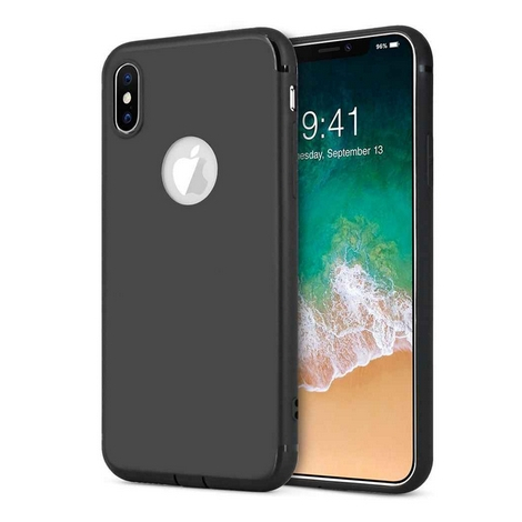 COQUE SILICONE IPHONE 11 PRO SOFT TOUCH  AVEC ROND NOIR SOUS BLISTER