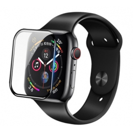 VERRE TREMPE APPLE WATCH 40 MM BORDS NOIR SOUS BLISTER