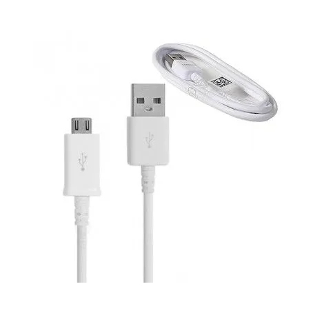 CABLE USB MICRO USB SAMSUNG ORIGINE ECB-DU68WE 1M SYNCHRONISATION ET CHARGE BLANC VRAC