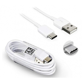 CABLE USB TYPE-C SAMSUNG ORIGINE EP-DN930CWE 1,2 M SYNCHRONISATION ET CHARGE BLANC VRAC