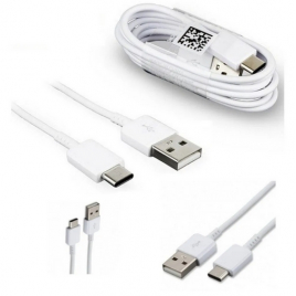 CABLE USB TYPE-C SAMSUNG ORIGINE EP-DN930CWE 1,2 M SYNCHRONISATION ET CHARGE BLANC VRAC