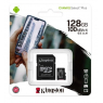 CARTE MEMOIRE 128 GIGA MICRO SD KINGSTON  AVEC ADAPTATEUR 100 MB/S CLASS 10