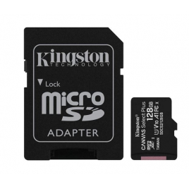 CARTE MEMOIRE 128 GIGA MICRO SD KINGSTON  AVEC ADAPTATEUR 100 MB/S CLASS 10