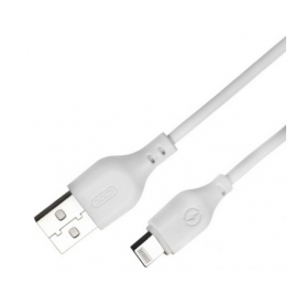 DATA CABLE LIGTHNING XO 2,1A BLANC 1 METRE