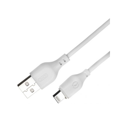 DATA CABLE LIGTHNING XO 2,1A BLANC 1 METRE