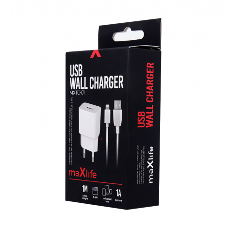 CHARGEUR SECTEUR LIGHTNING MAXLIFE