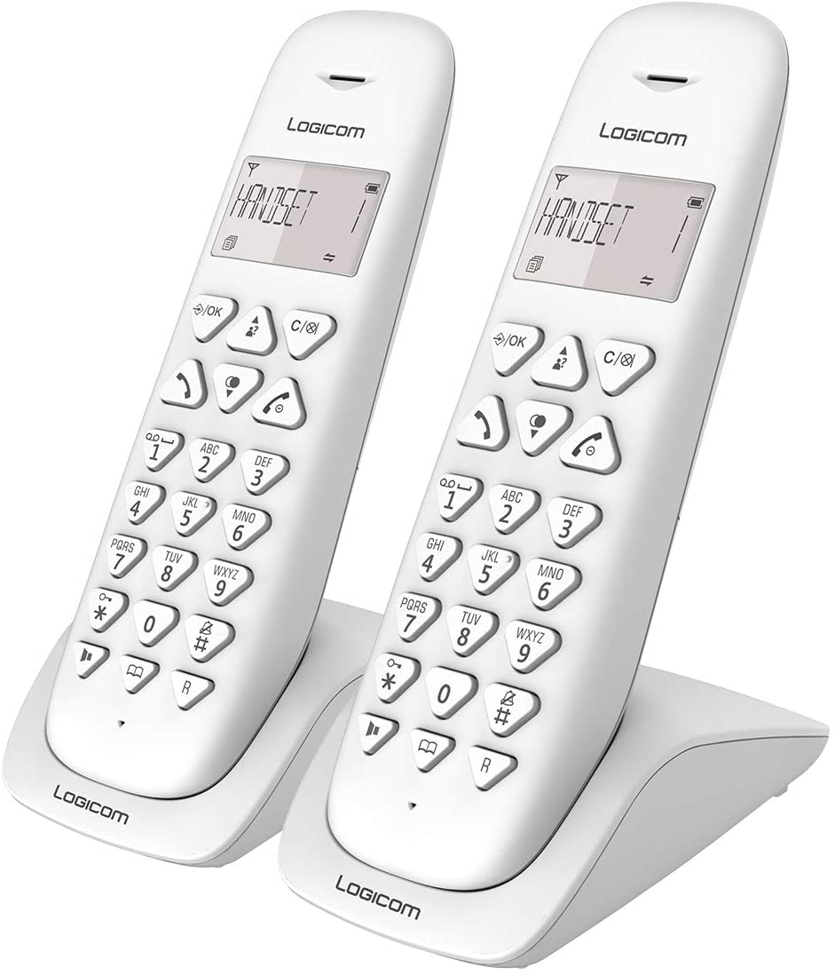 LOGICOM VEGA 250 Téléphone Fixe sans Fil Duo Noir 