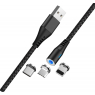 CABLE MAGNETIQUE 3 EN 1  MAXLIFE