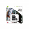 CARTE MEMOIRE KINGSTON  MICRO SD HC 32 GIGA CLASS 4  AVEC ADAPTATEUR SD