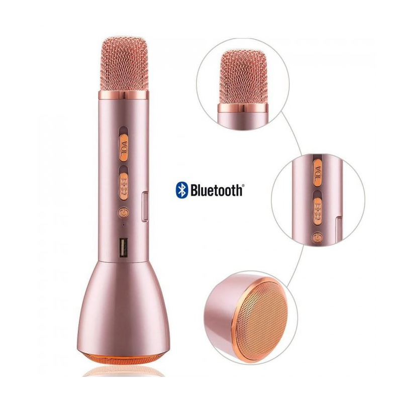 MICRO KARAOKE BLUETOOTH ROSE - Jaclem