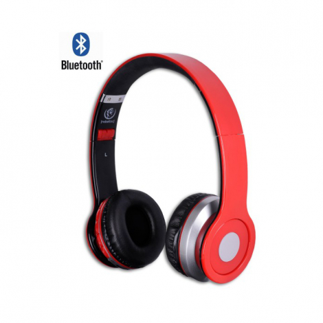 CASQUE BLUETOOTH CRISTAL ROUGE REBELTEC