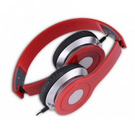 CASQUE FILAIRE REBELTEC CITY ROUGE AVEC MICROCASQUE FILAIRE REBELTEC ROUGE