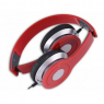 CASQUE FILAIRE REBELTEC CITY ROUGE AVEC MICROCASQUE FILAIRE REBELTEC ROUGE