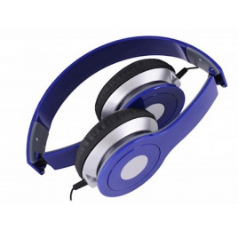 CASQUE FILAIRE REBELTEC CITY BLEU AVEC MICRO