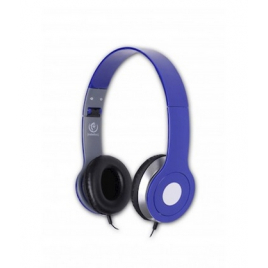 CASQUE FILAIRE REBELTEC CITY BLEU AVEC MICRO