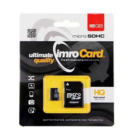 CARTE MEMOIRE IMRO 16G° + ADAPTATEUR