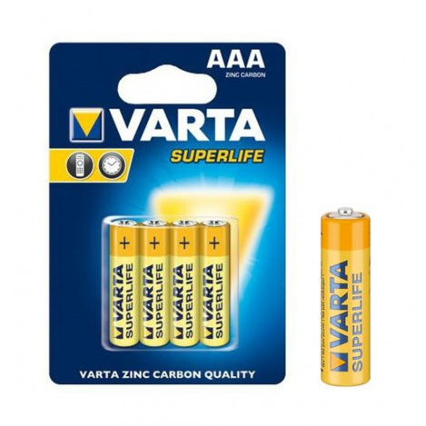 PACK DE 4 PILES VARTA SUPERLIFE R3 AAA