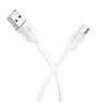 DATA CABLE BOROPHONE MICRO USB BLANC