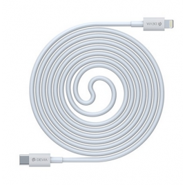 DATA CABLE TYPE C / LIGHTNING DEVIA 18W FAST CHARGE